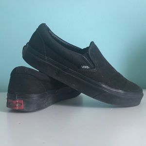 Vans Black Slip ons